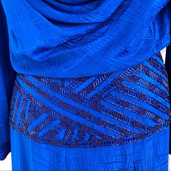 Vintage Beaded Silk D’ore Cocktail Dress, Women's 14 - Picture 13 of 16